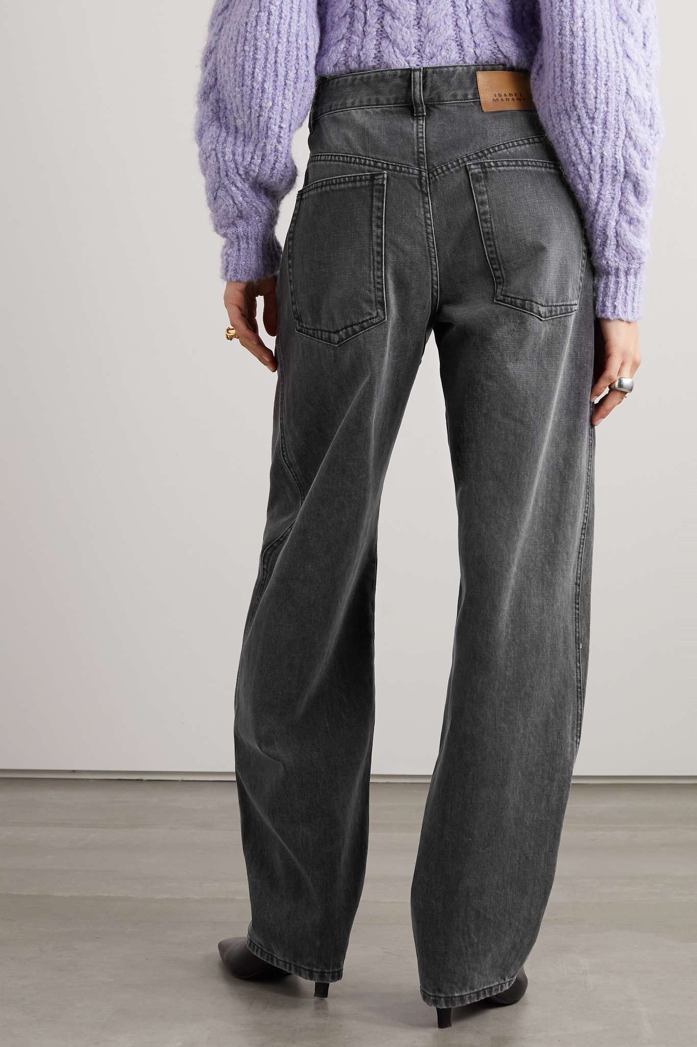 Vetan Cotton Denim Straight Pants