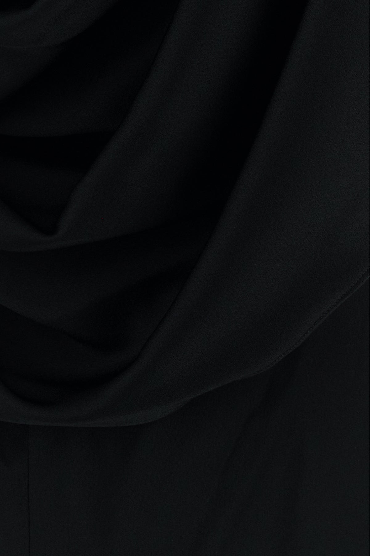 Black satin long dress - 5