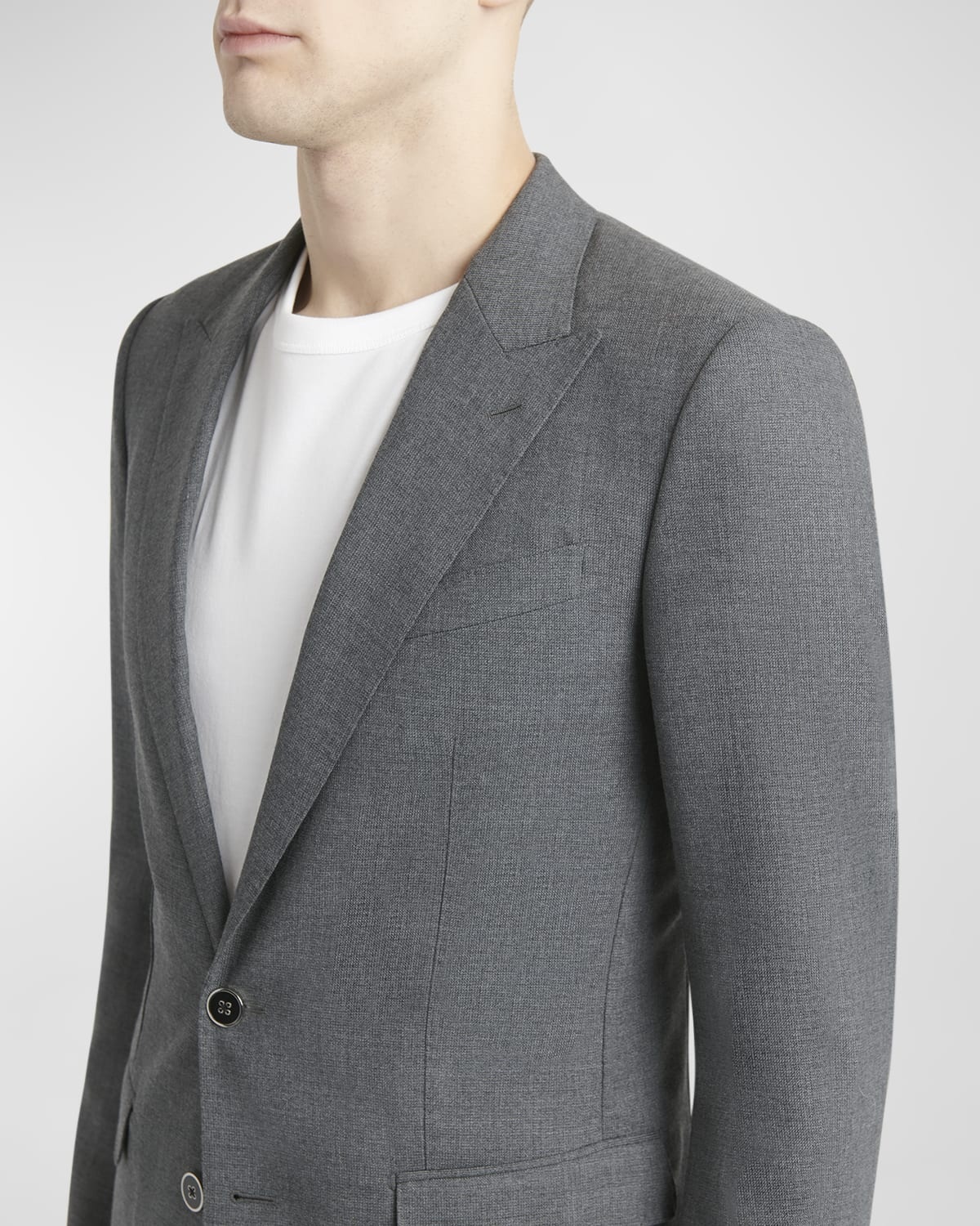 Men's Wool Suit Jacket - 6