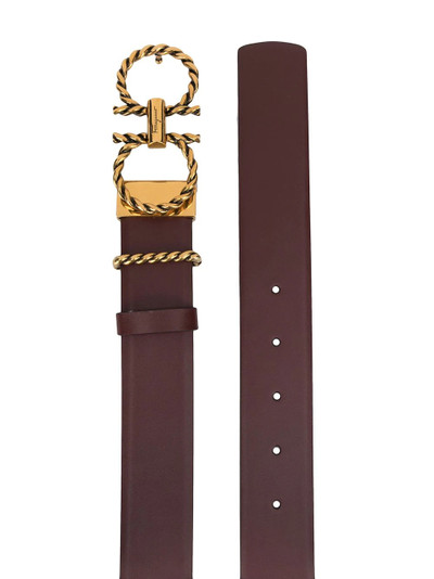 Salvatore Ferragamo torchon Gancini belt outlook