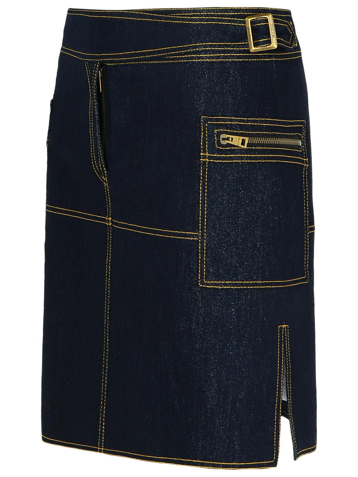 Etro Dark Blue Denim Miniskirt Women - 2