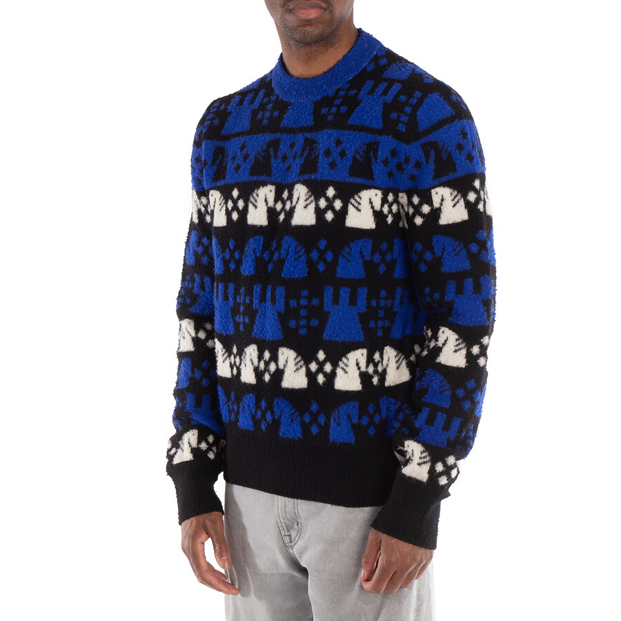 Burberry Chess Intarsia Wool-Blend Jumper - 2