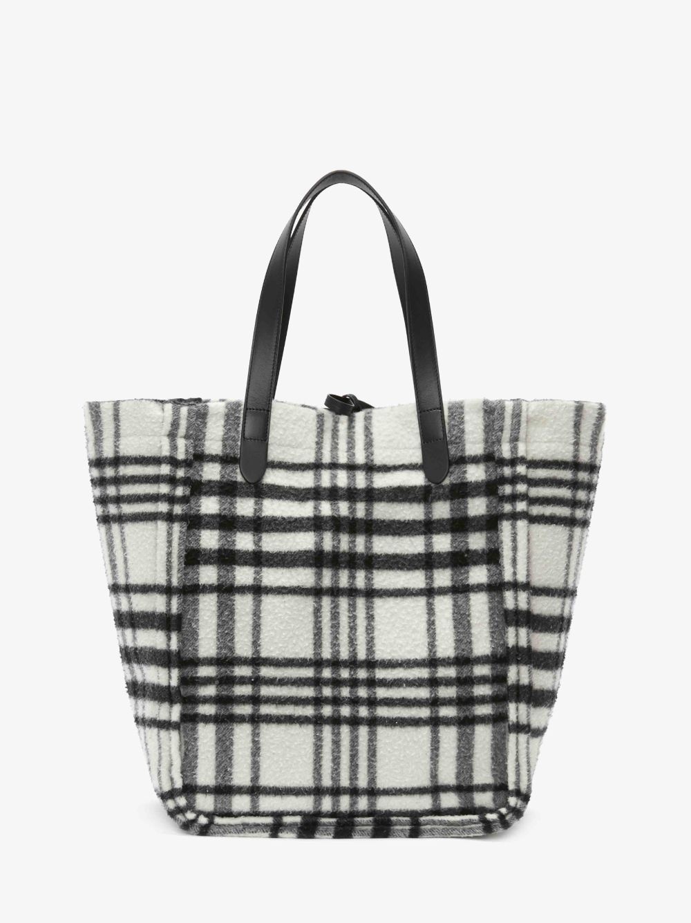 CHECK OVERSIZED BELT TOTE BAG - 4