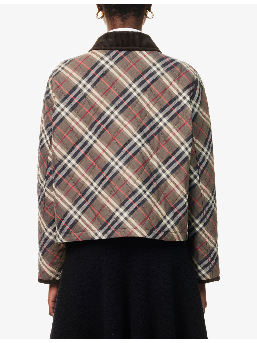 Check-Print Quilted Cotton Jacket - 4
