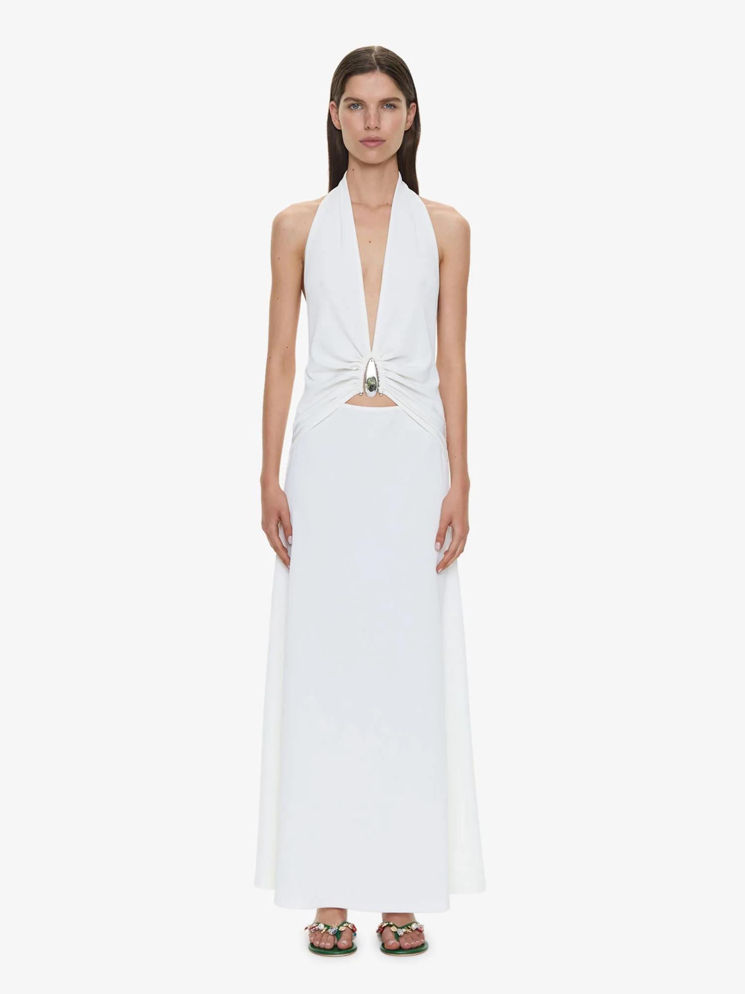 Crystal Pendant Tank Dress - 1