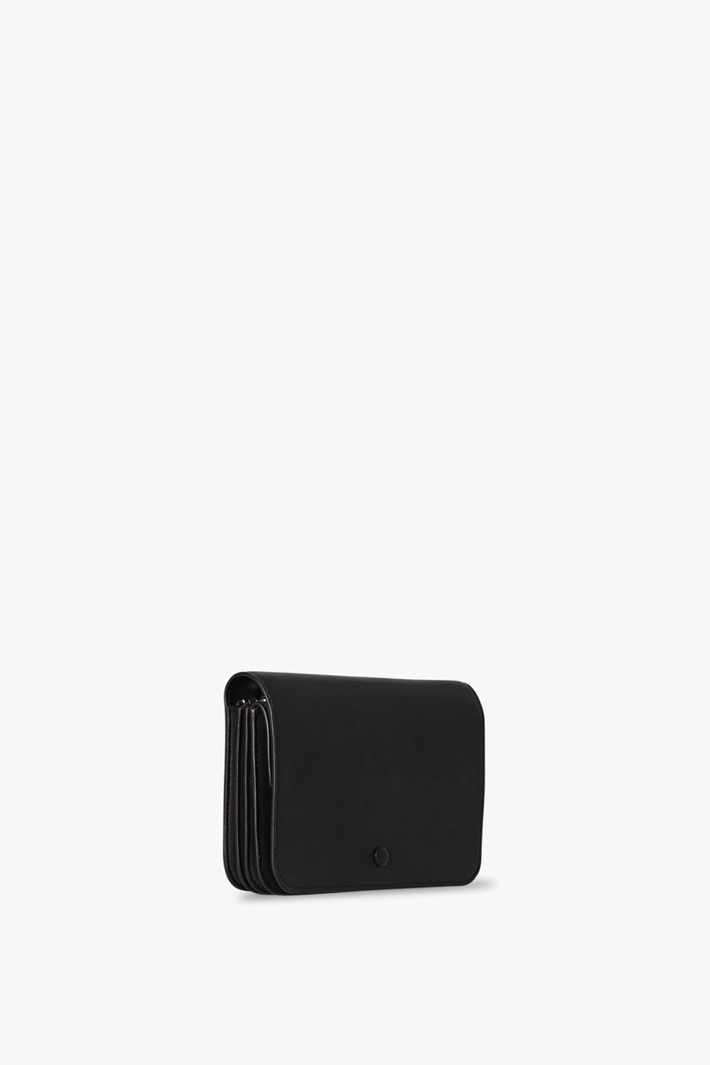 The Row Multi Gusset Clutch in Leather outlook