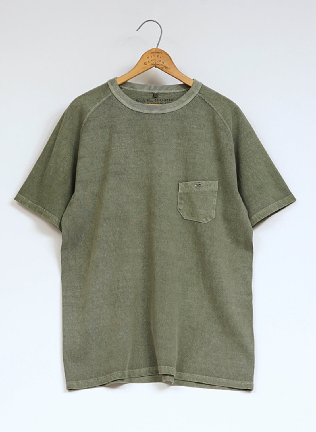 5.6oz Basic T-Shirt Pigment in Green - 1