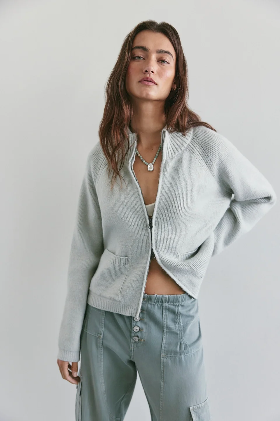 We The Free On It Zip-Up Cardigan - 1