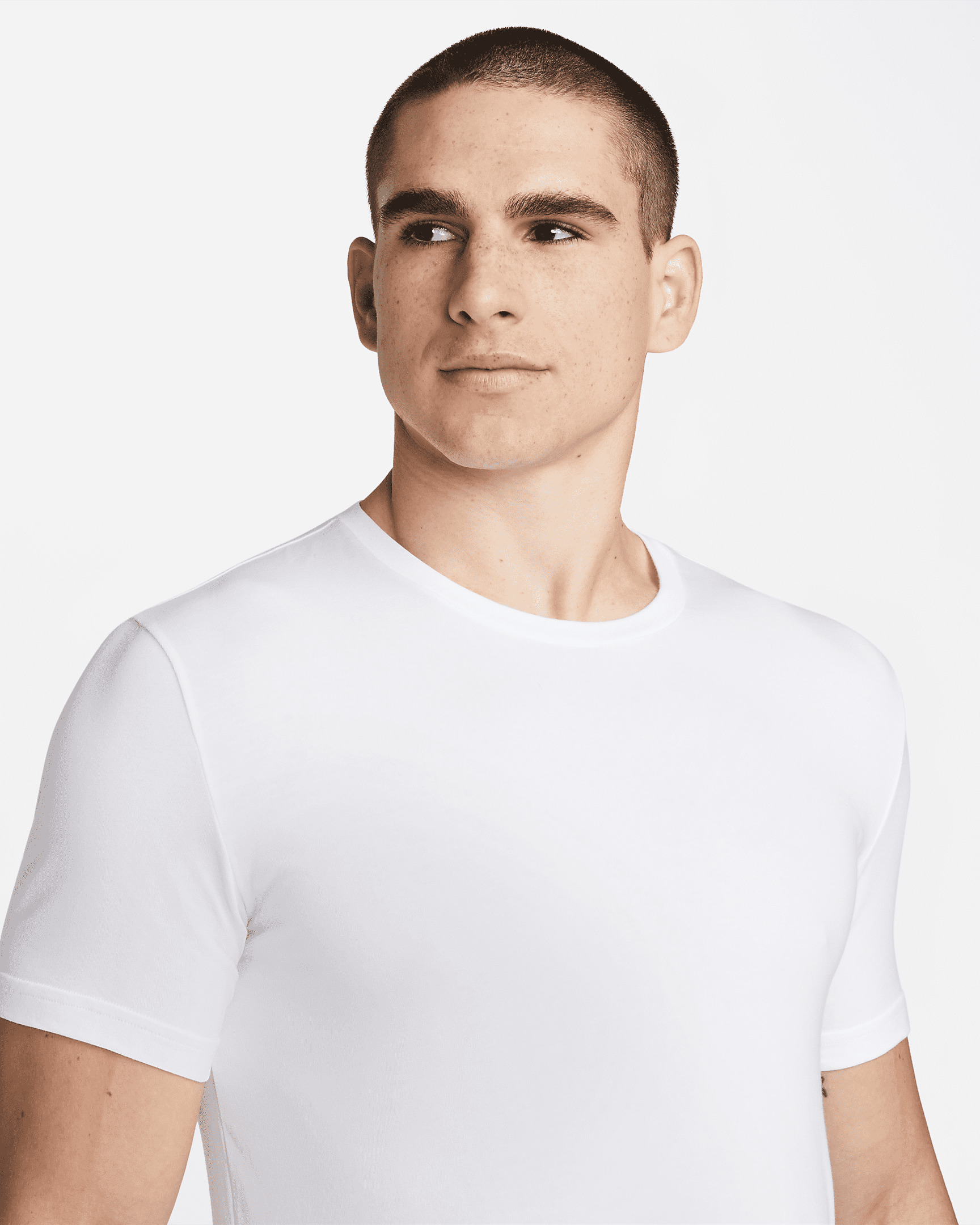 Nike Dri-FIT Essential Cotton Stretch Men's Slim Fit Crew Neck Undershirt (2-Pack) - 3