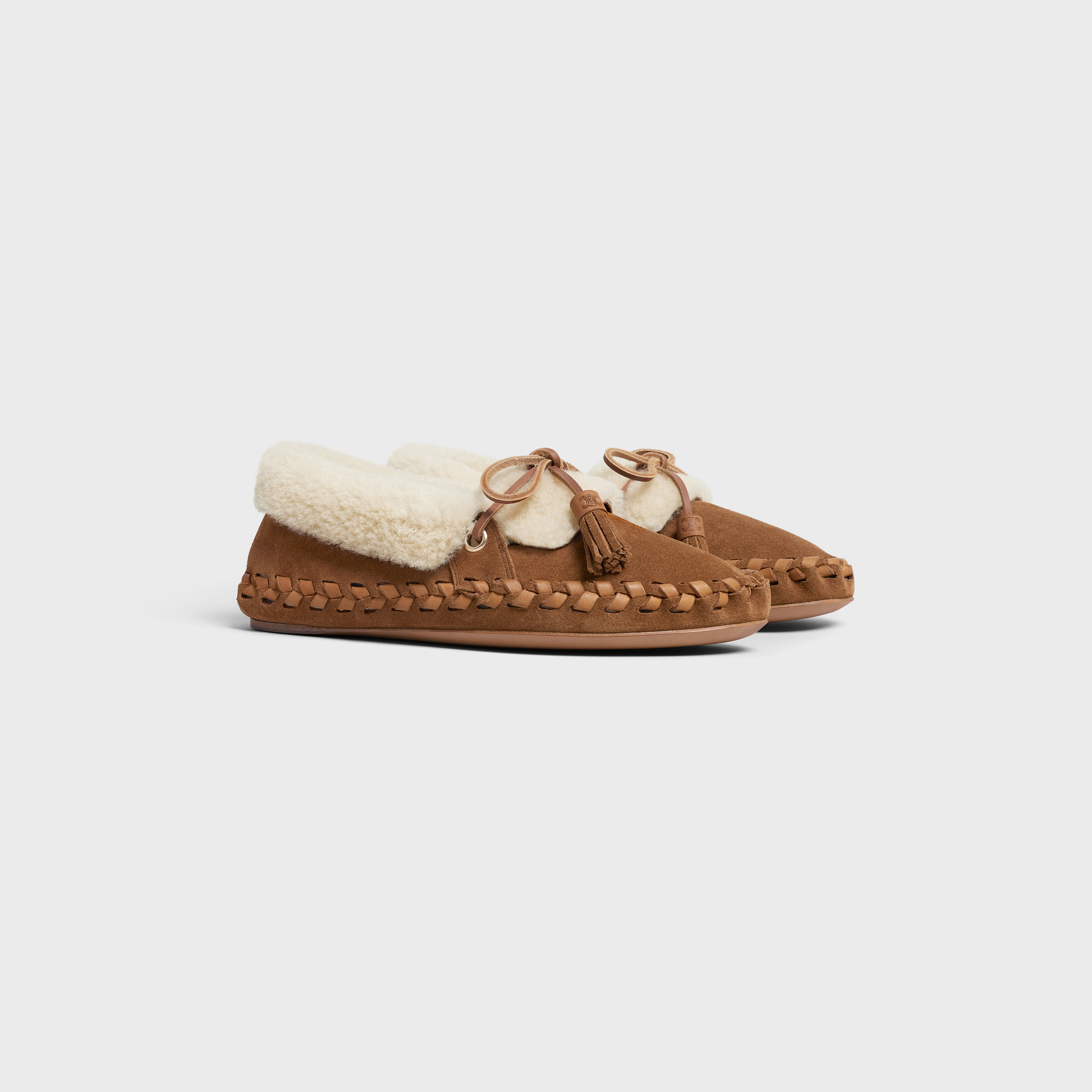 CELINE Marlou slip-on in Suede calfskin and shearling - 2