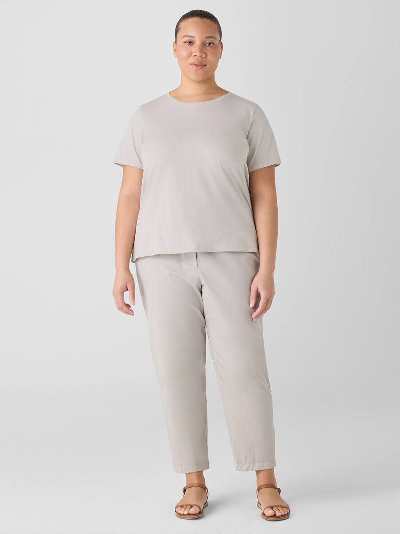 Organic Pima Cotton Jersey Round Neck Tee 6