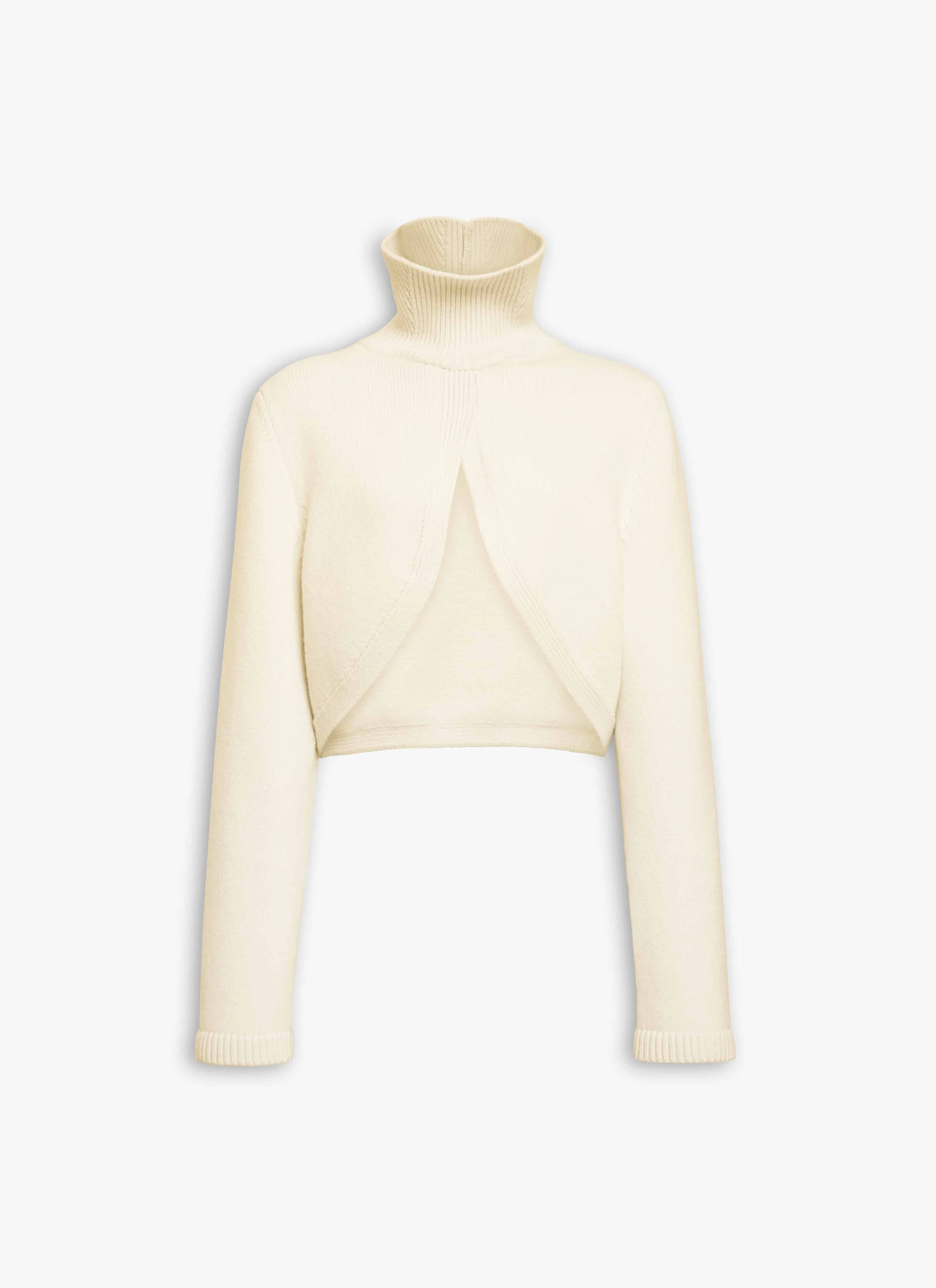 CASHMERE KNIT CUT-OUT JUMPER - 1