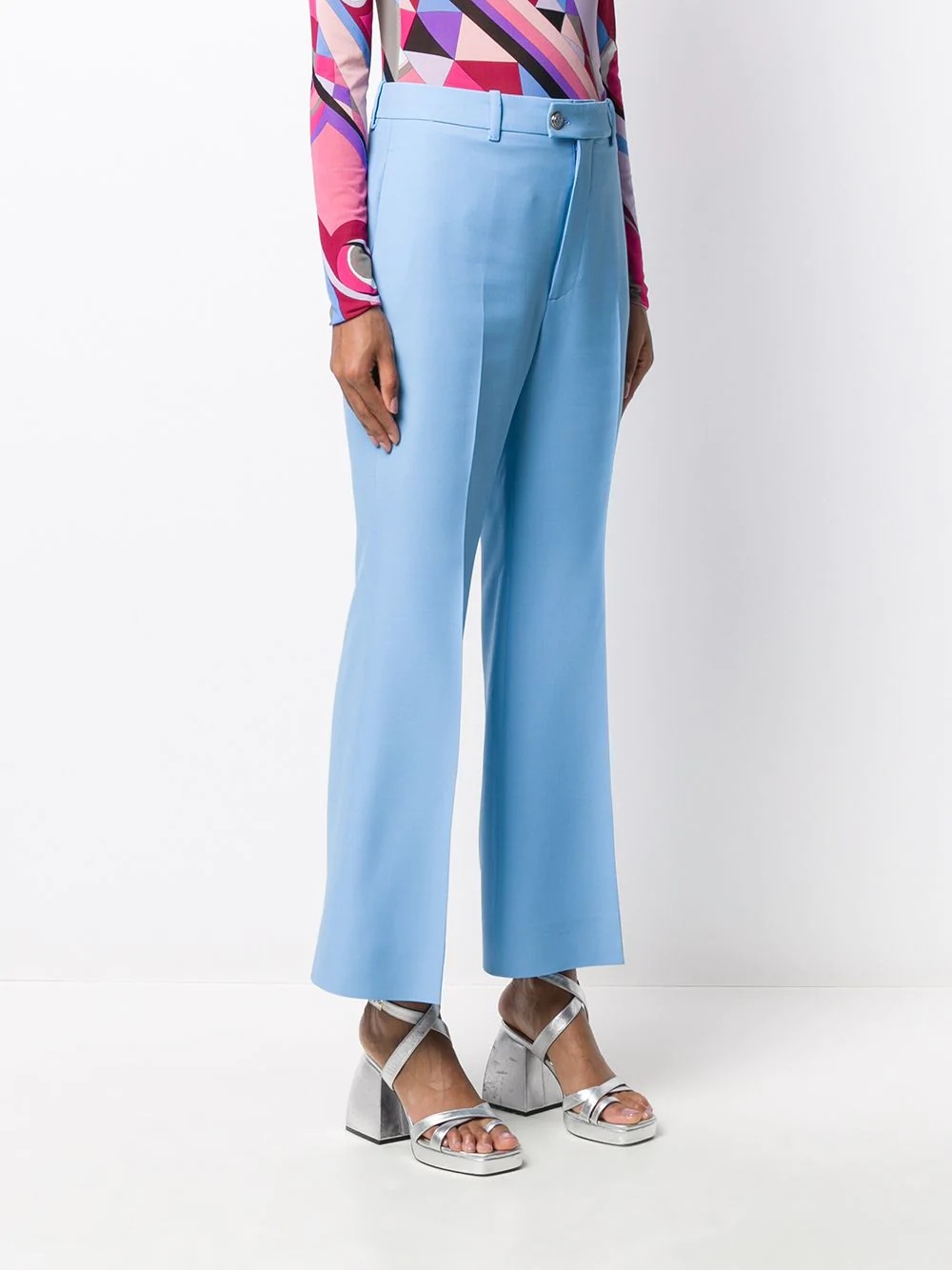 flared tailored trousers - 3