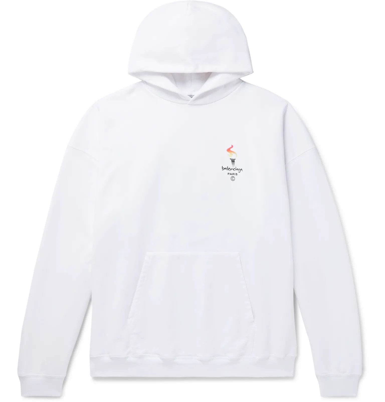 Oversized Logo-Embroidered Loopback Cotton-Jersey Hoodie - 1