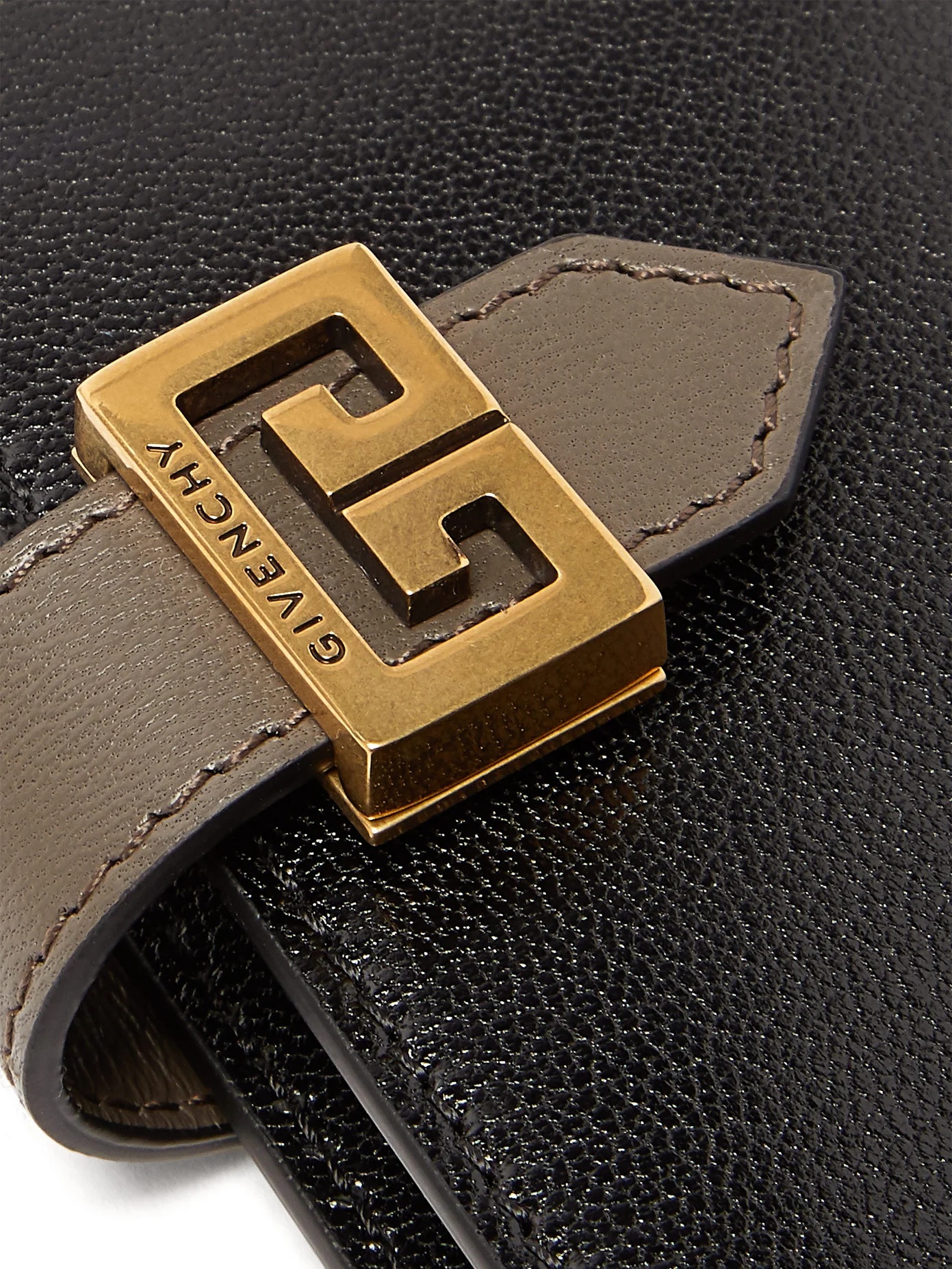 GV3 logo-buckle leather bi-fold cardholder - 5