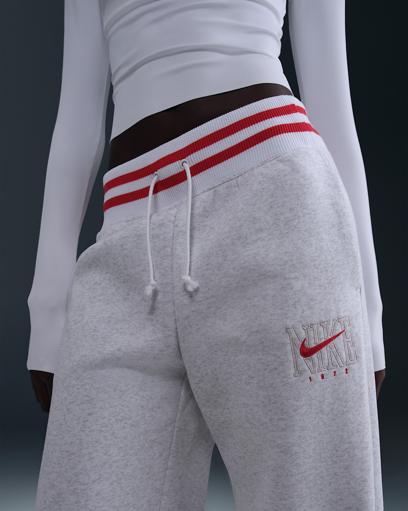 Nike Sportswear Phoenix Fleece Women's High-Waisted Wide-Leg Graphic Pants - 5