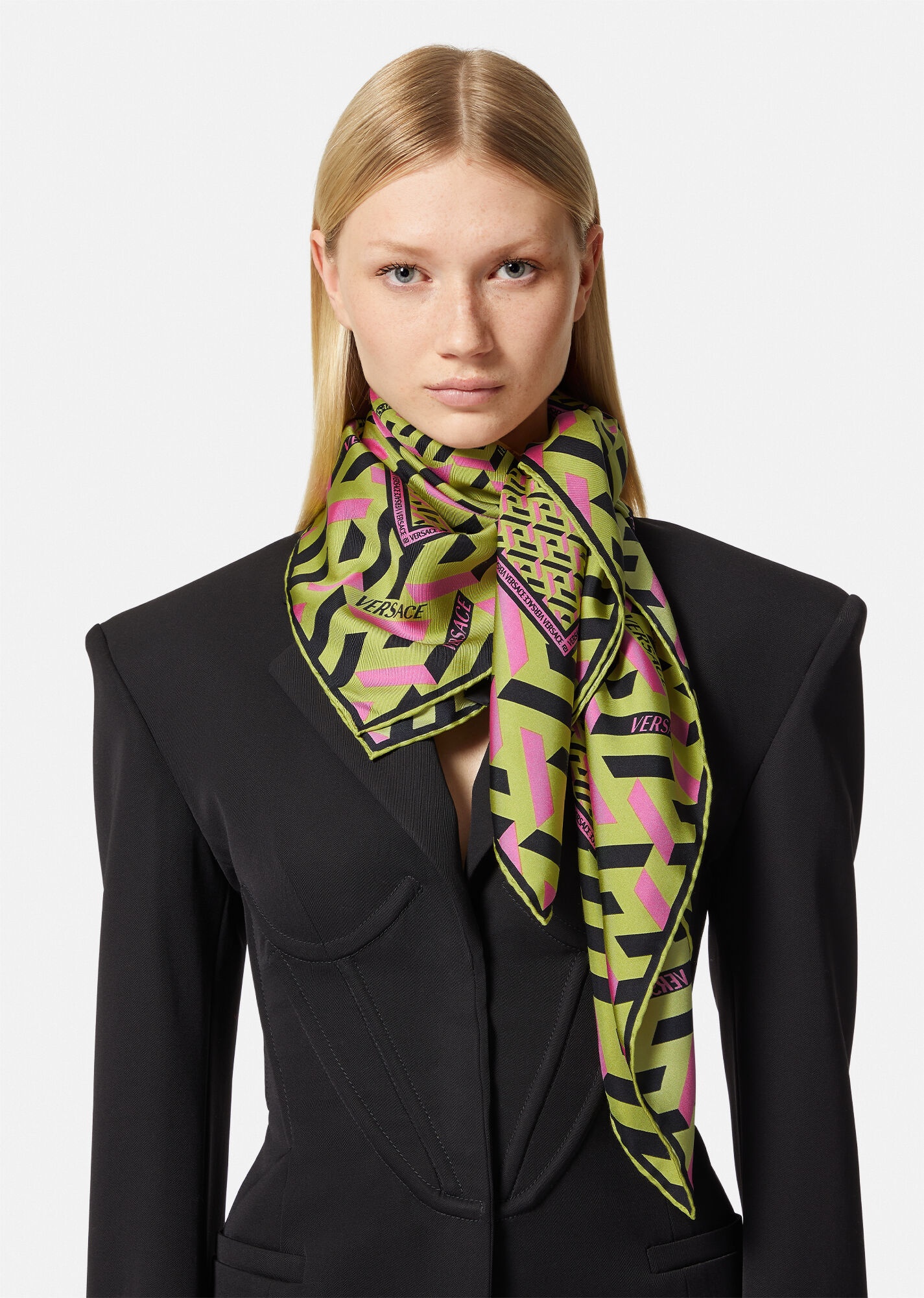 La Greca Silk Foulard - 3