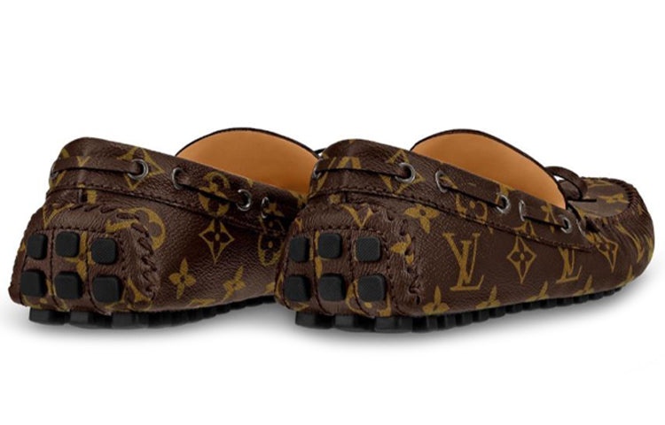 LOUIS VUITTON Arizona Moccasin Shoes 'Brown Logo Monogram' 1A3NCC - 5