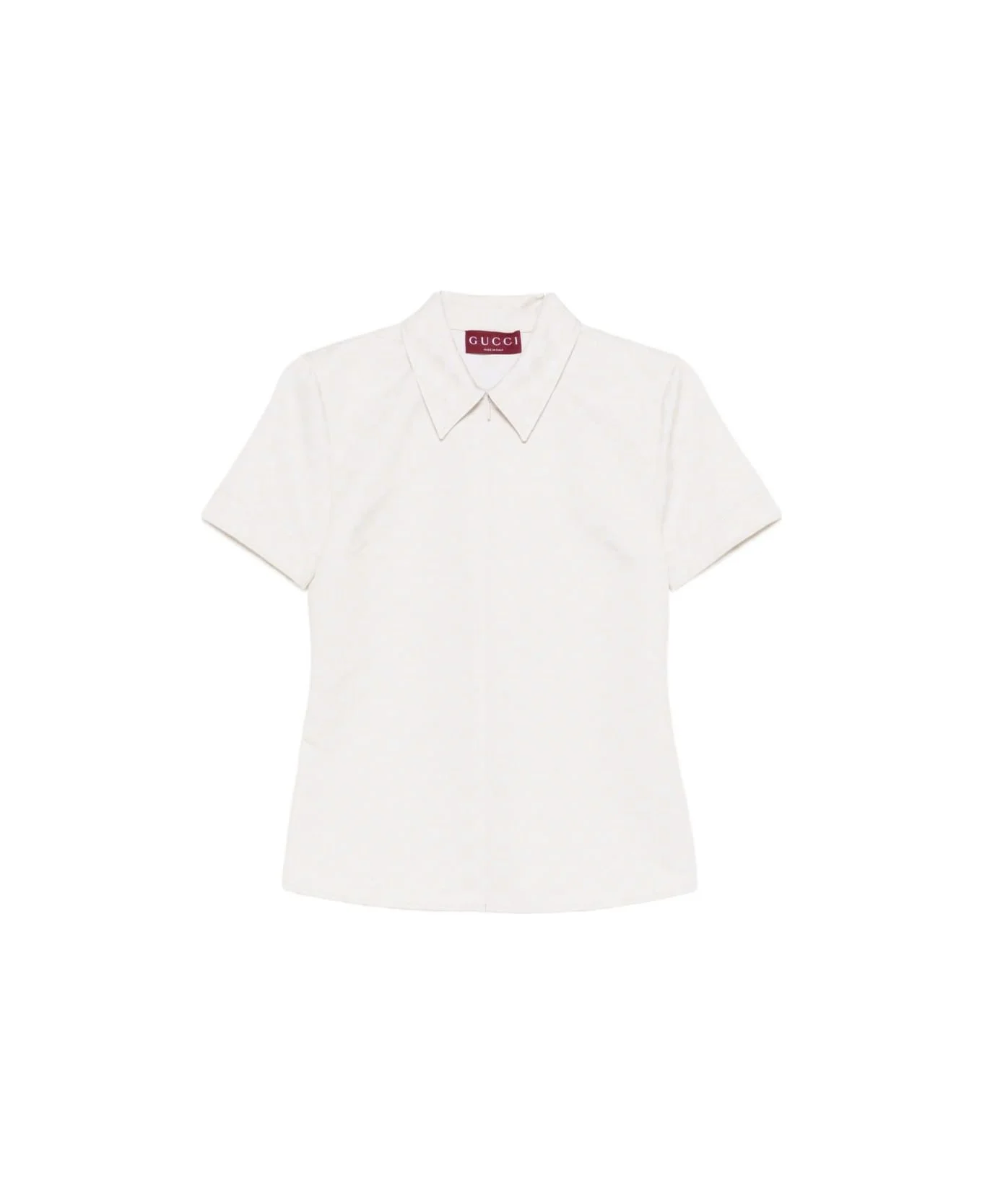 Gg Cotton Blend Polo Shirt - 1