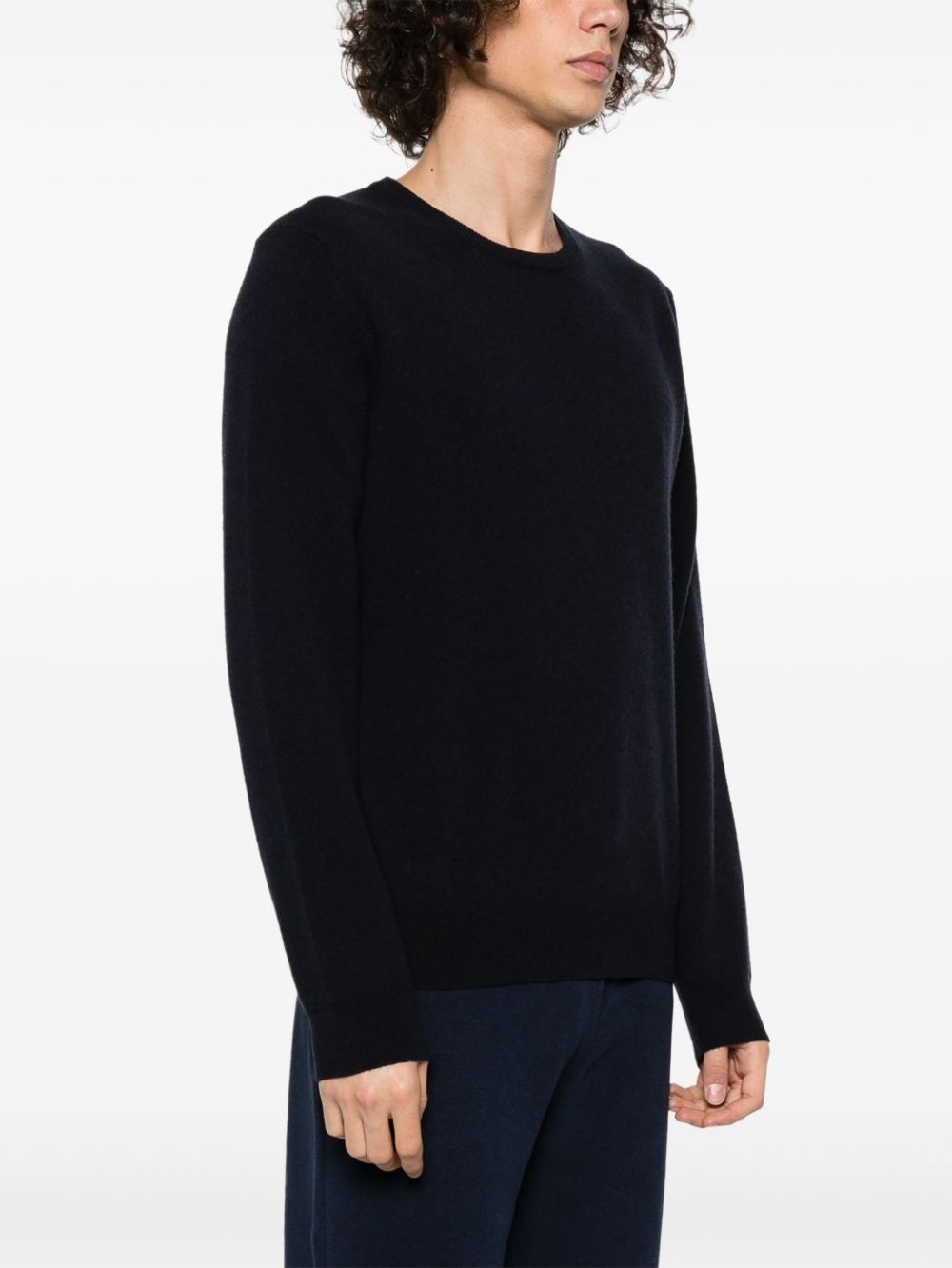 crew-neck fine-knit jumper - 3