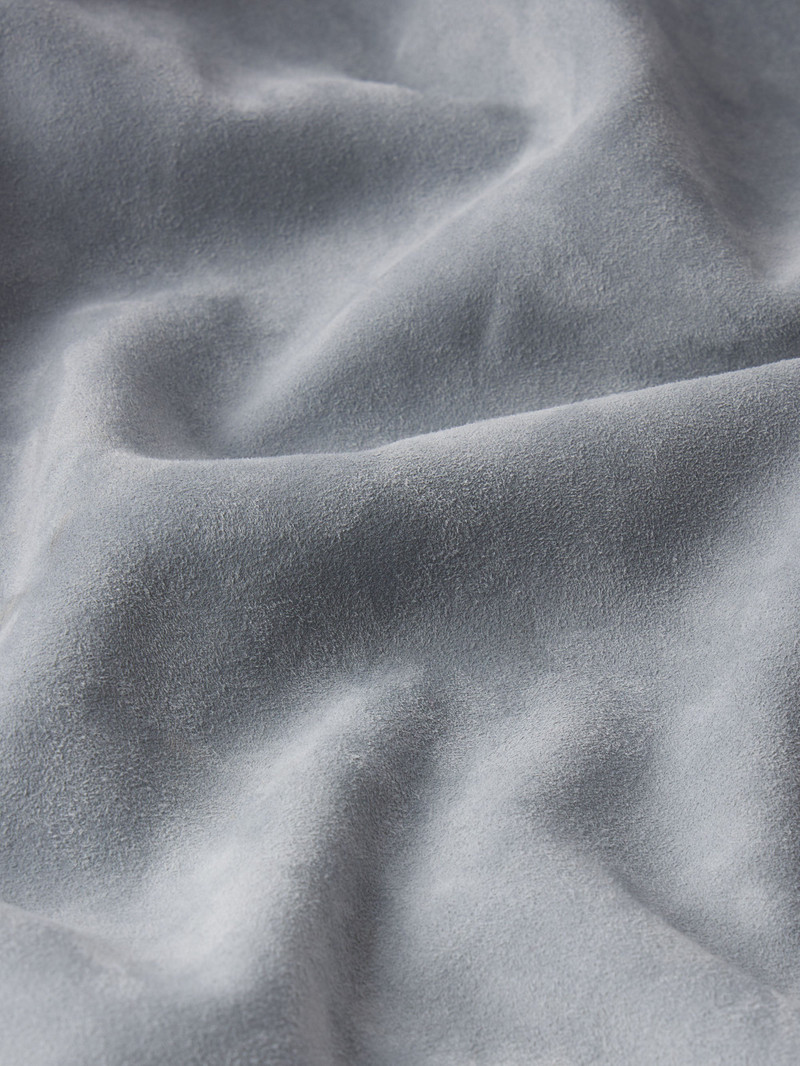FRAME Suede Shirt in Smoky Blue outlook
