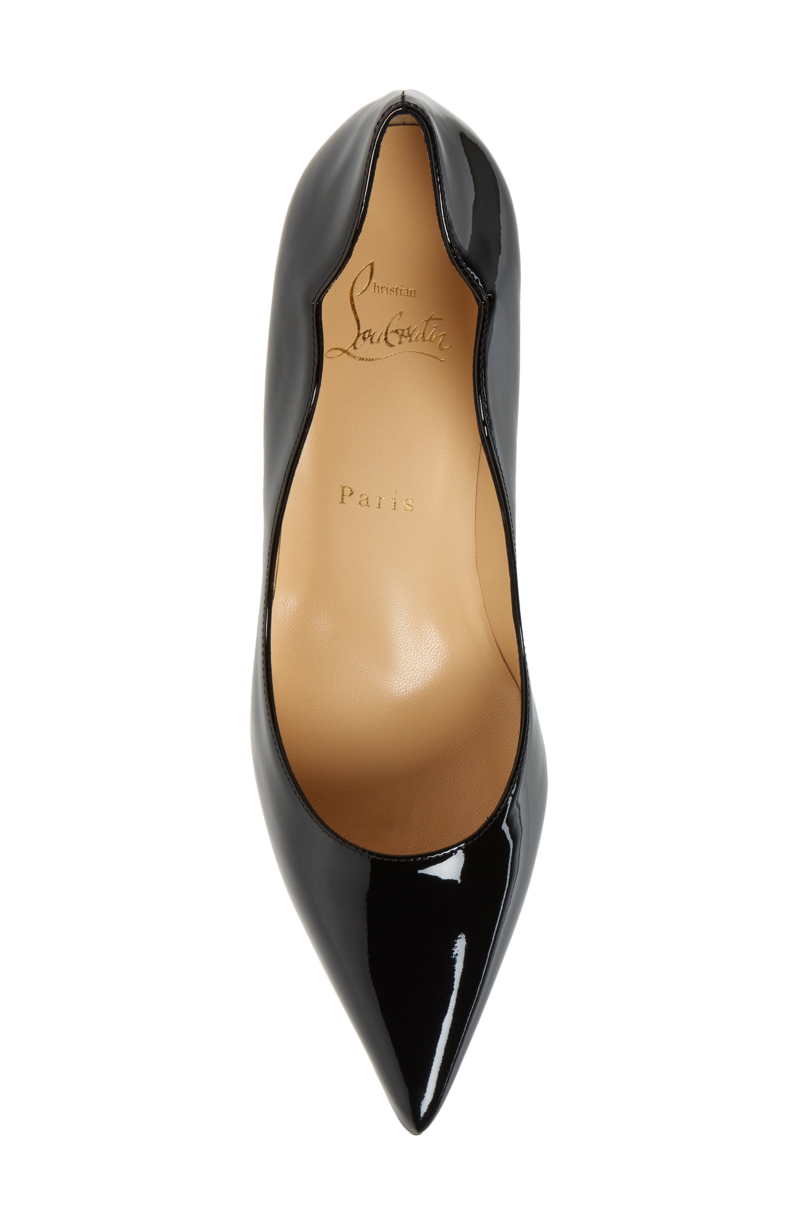 Christian Louboutin Kate Pointed Toe Patent Leather Pump in Bk01 Black at Nordstrom - 6
