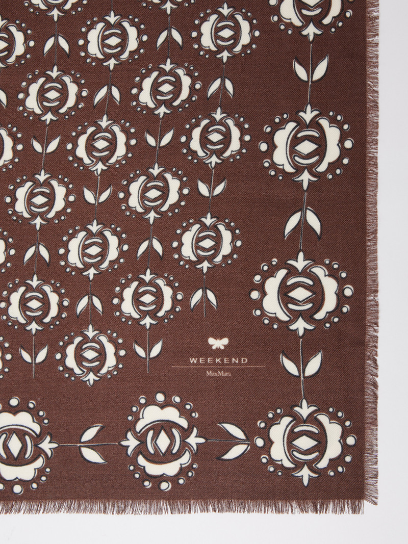 WEEKEND Max Mara TAMBUTO Wool and silk stole outlook