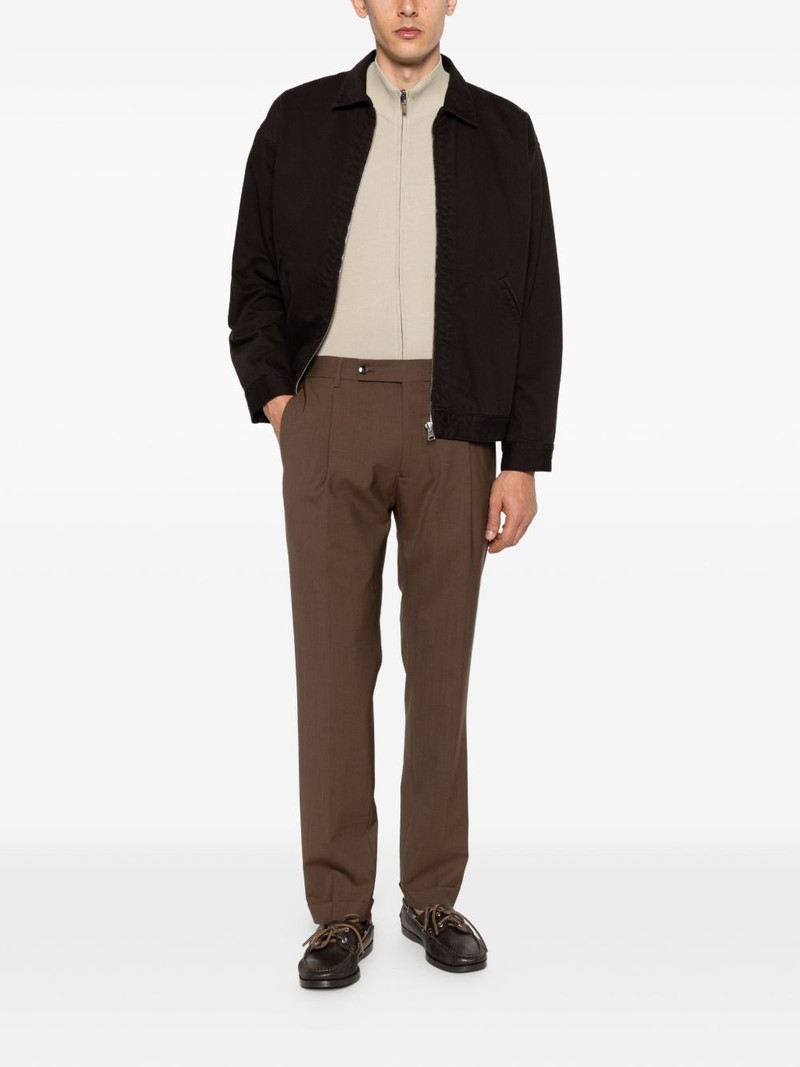 Canali zip-up knitted cardigan outlook