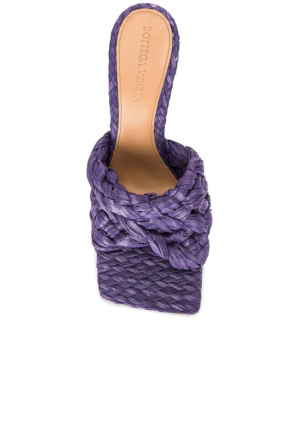 Raffia Stretch Mules - 4