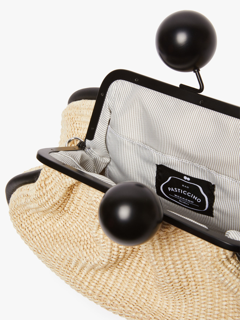 EFEBO Large raffia-look Pasticcino Bag 6