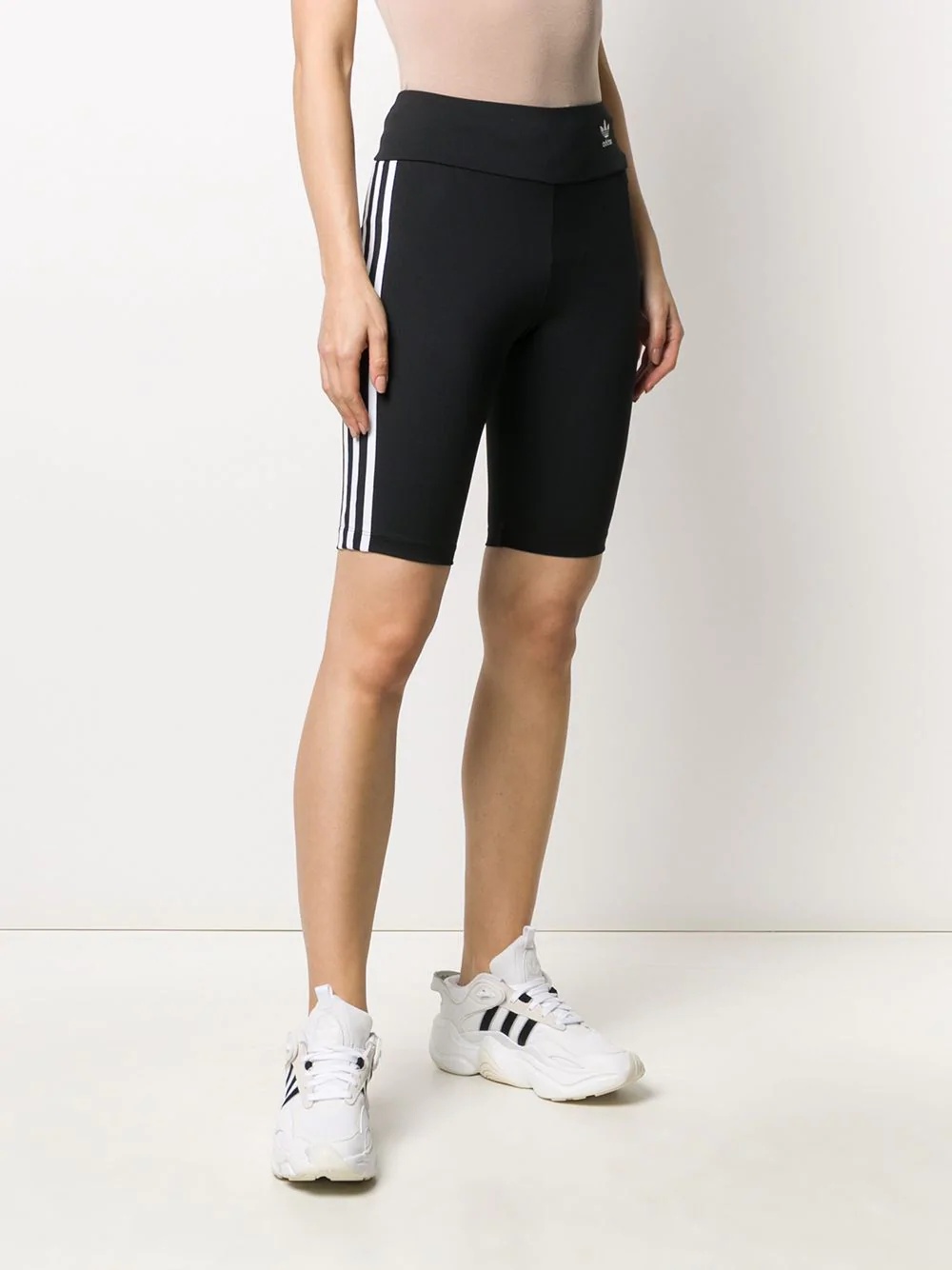 Trefoil logo biker shorts - 3