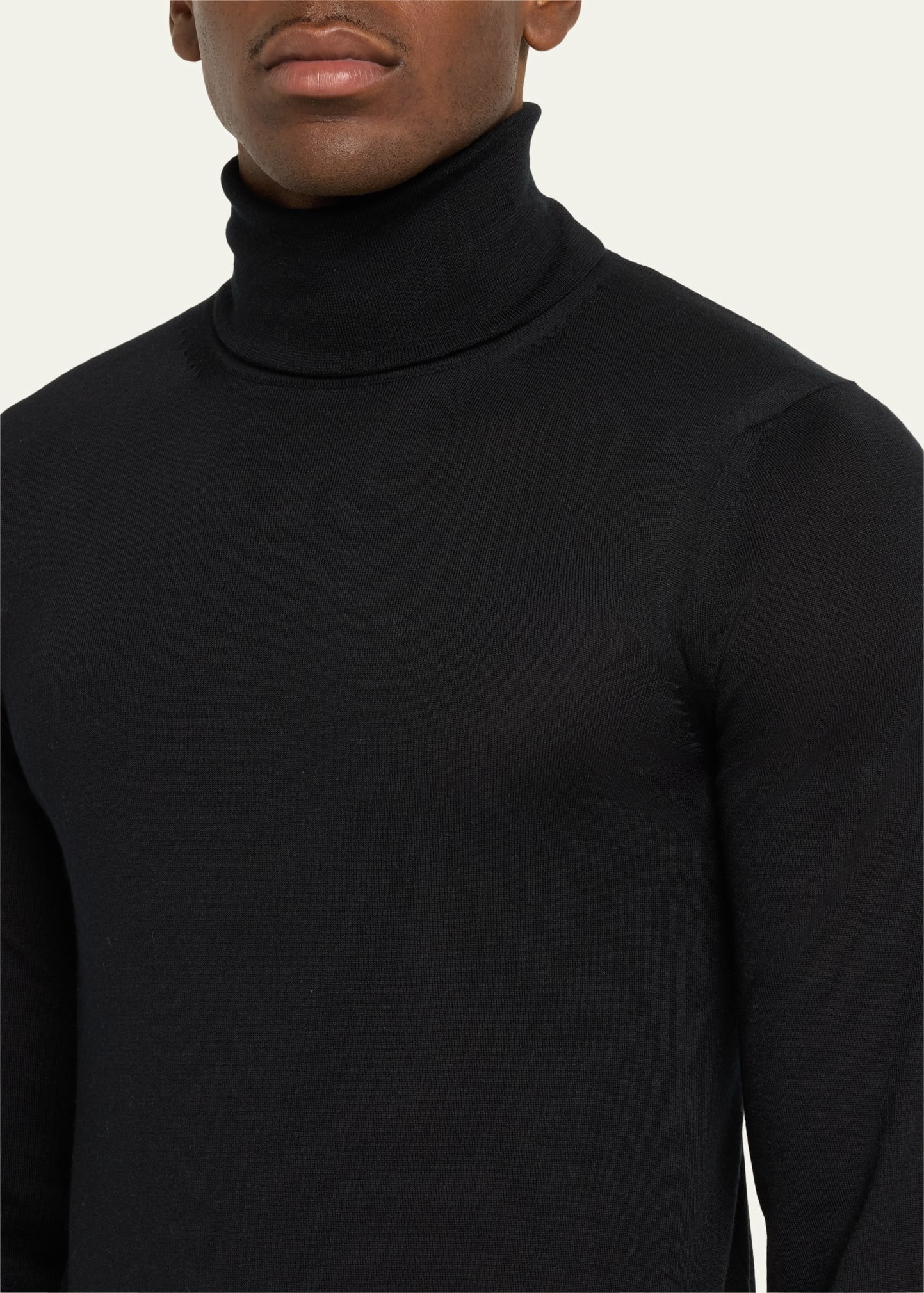 Men's Fine-Gauge Cashmere Turtleneck Sweater - 5