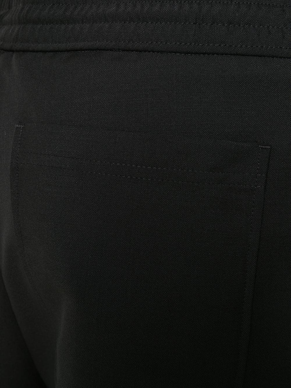 elasticated waistband straight-leg trousers - 5