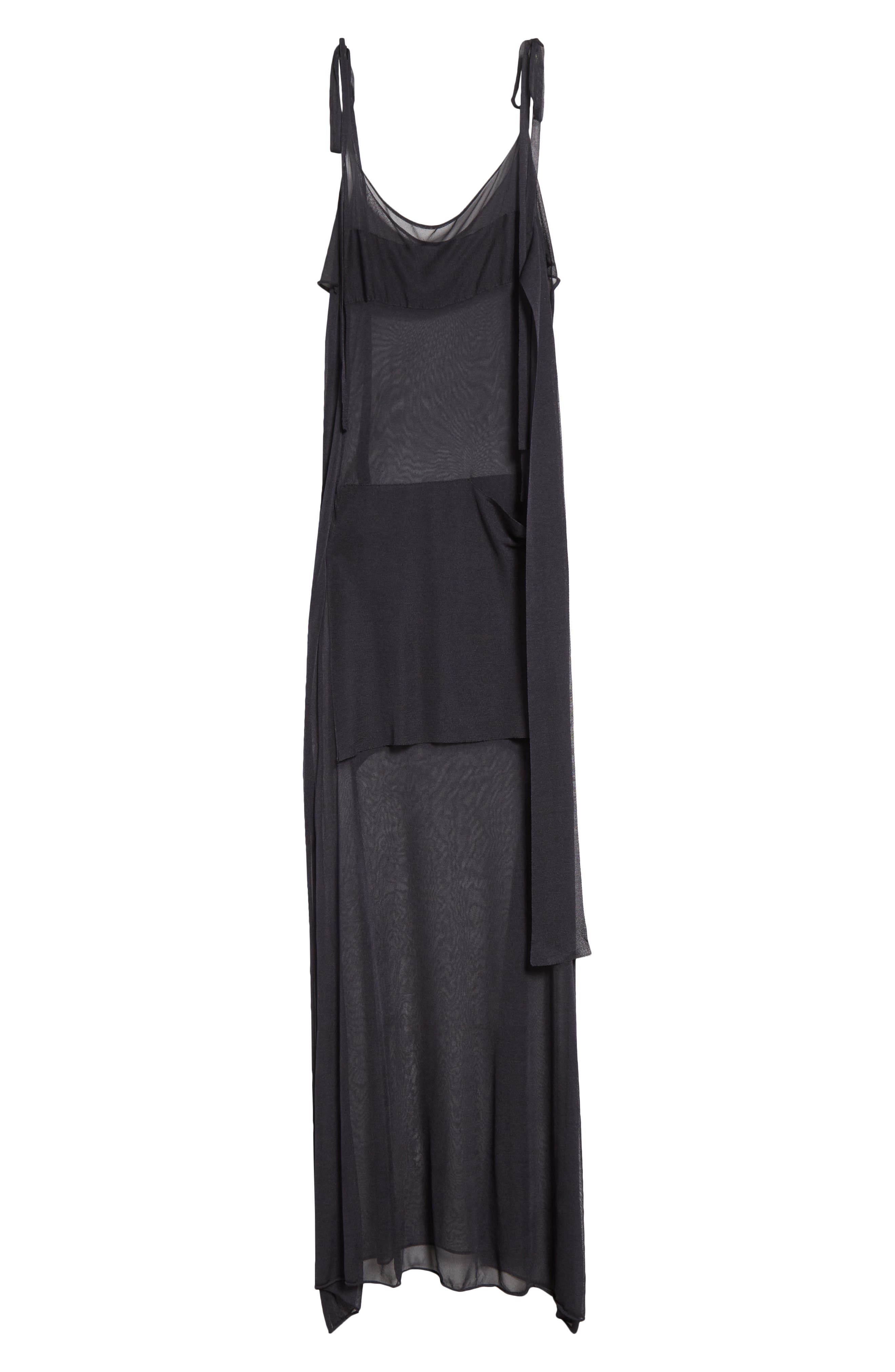 Paloma Wool Zanic Paneled Sheer Maxi Dress in Dark Grey at Nordstrom - 5