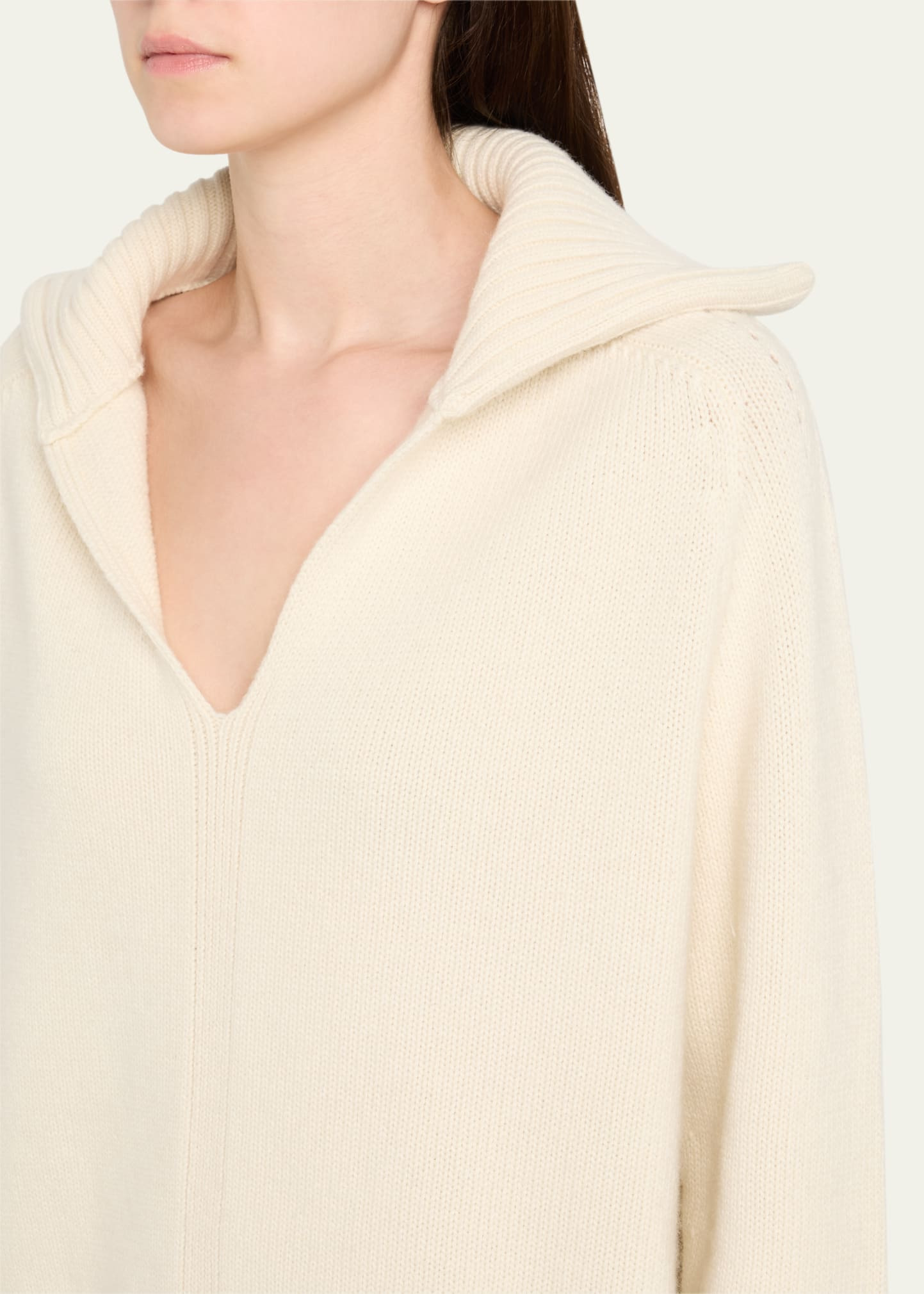 Cashmere Knit Polo Sweater - 5