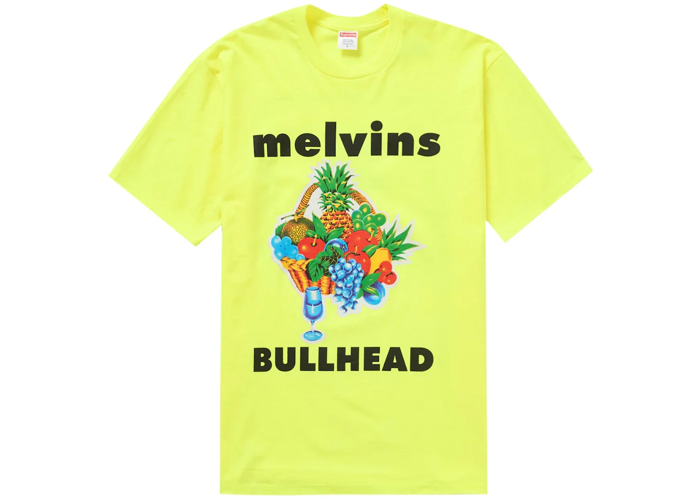 Supreme Melvins Bullhead Tee Fluorescent Yellow - 1