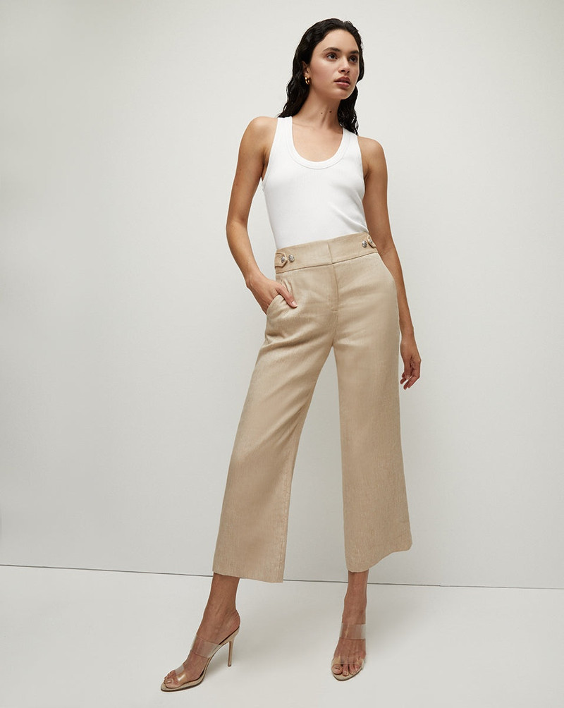 VERONICA BEARD AUBRIE LINEN PANT outlook