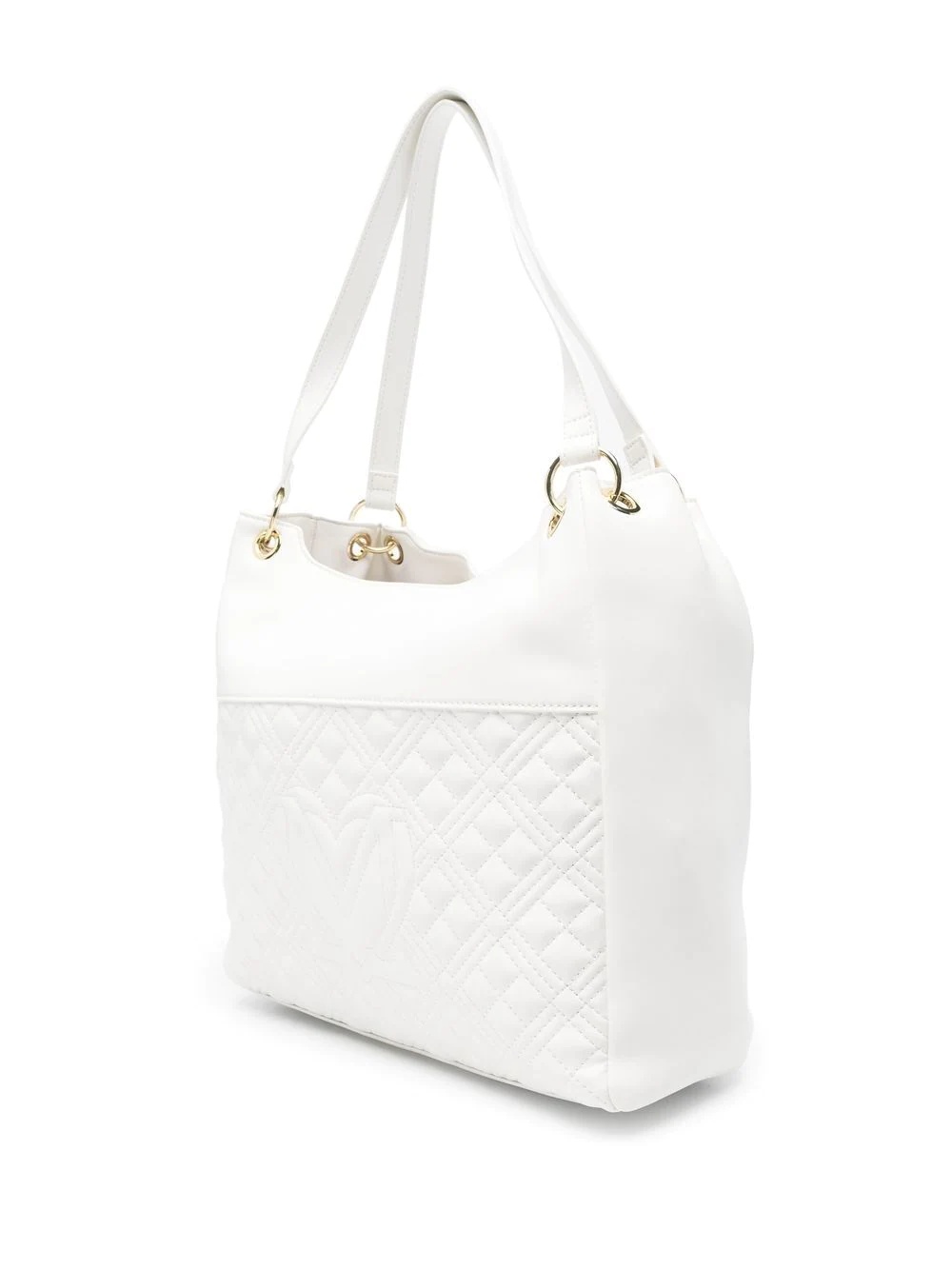 logo-plaque quilted tote bag - 3