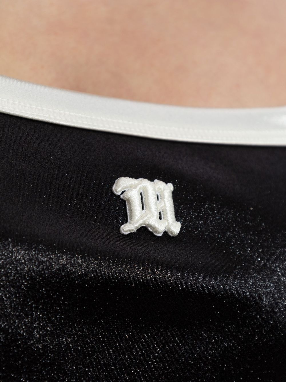 logo-embroidered mini dress - 4