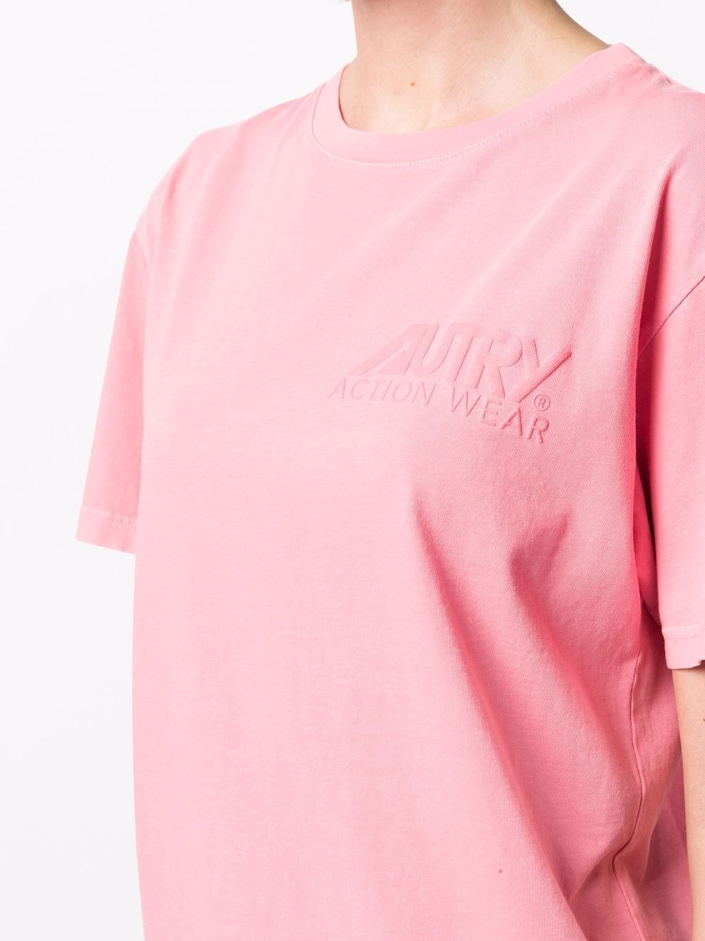 embossed-logo cotton T-Shirt - 5