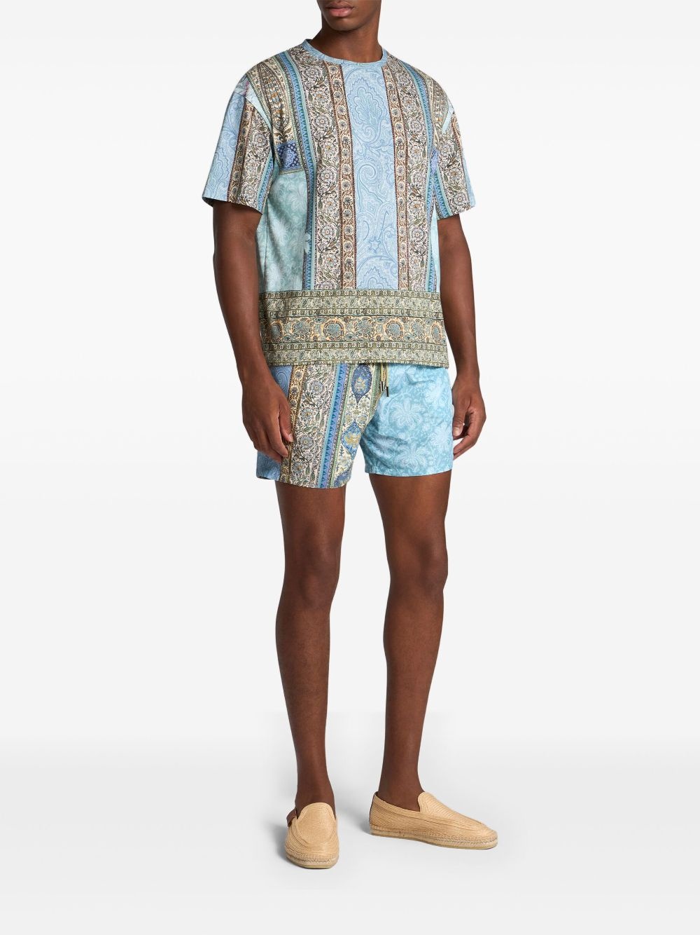 abstract-pattern swim shorts - 2