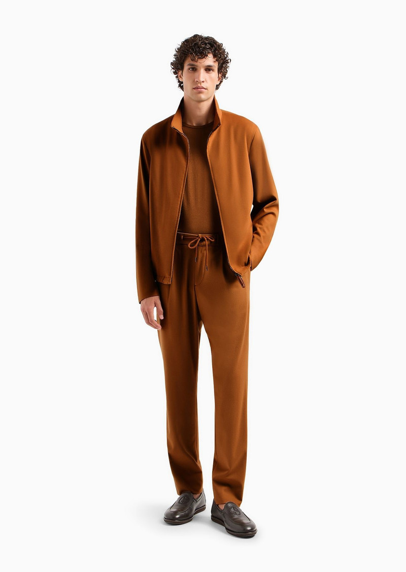 GIORGIO ARMANI Giorgio Armani Vicuña blouson in lightweight pure vicuña cloth outlook
