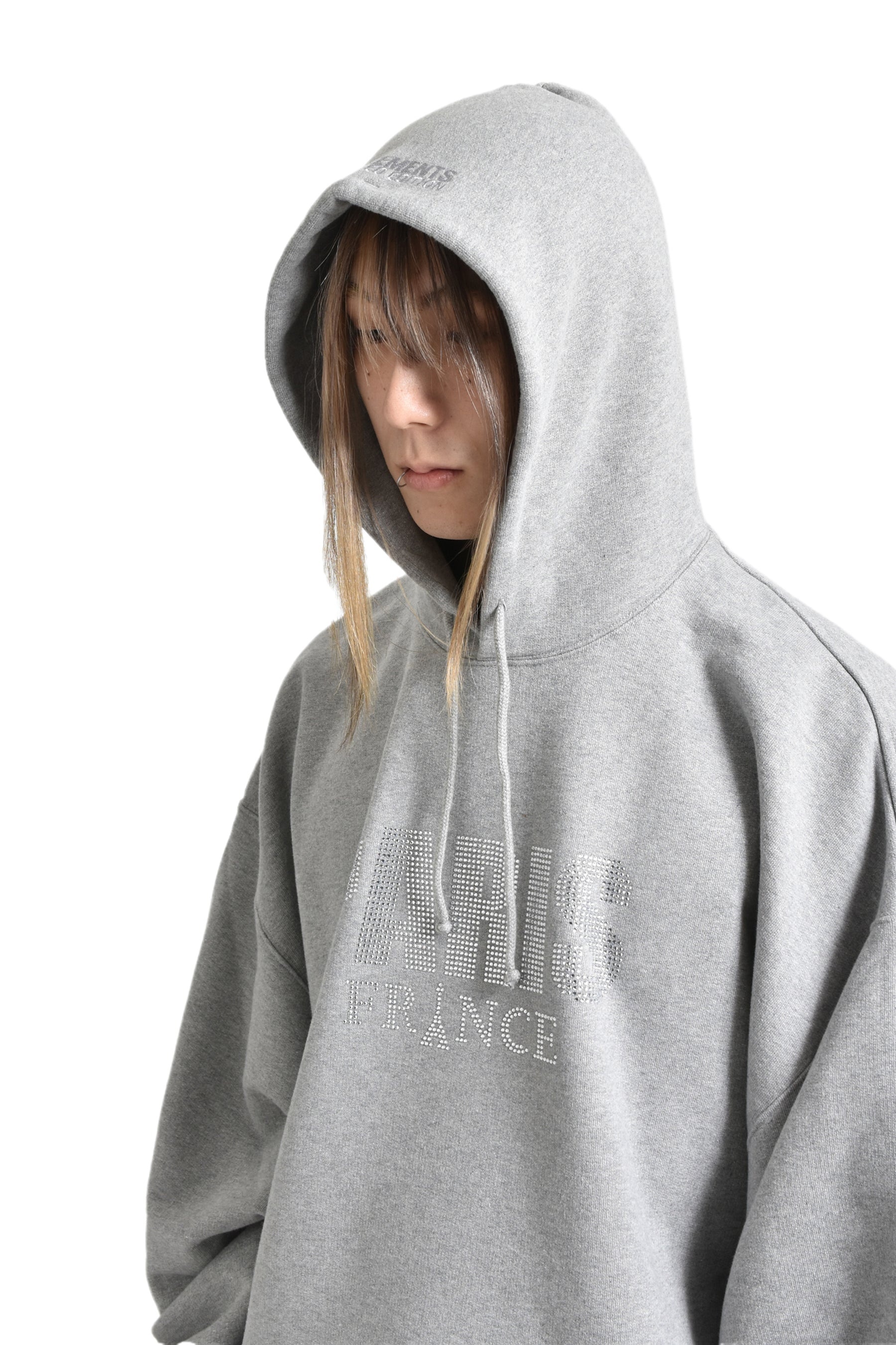 CRYSTAL PARIS HOODIE / GRY - 4