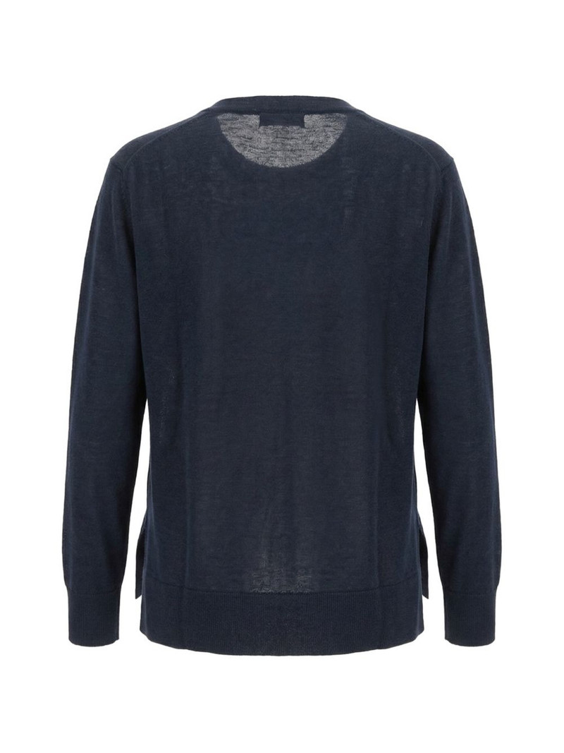 'S Max Mara fine-knit stepped-hem sweater outlook