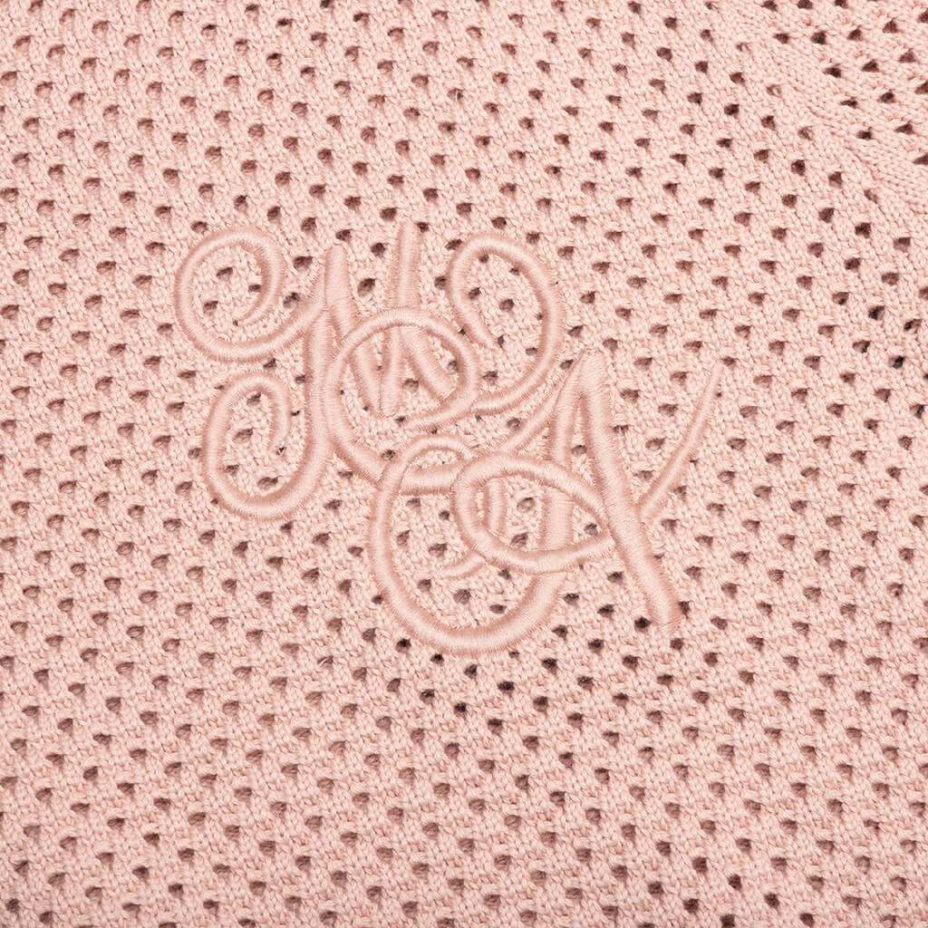 MA SWIRL CROCHET CREWNECK - BLUSH - 4