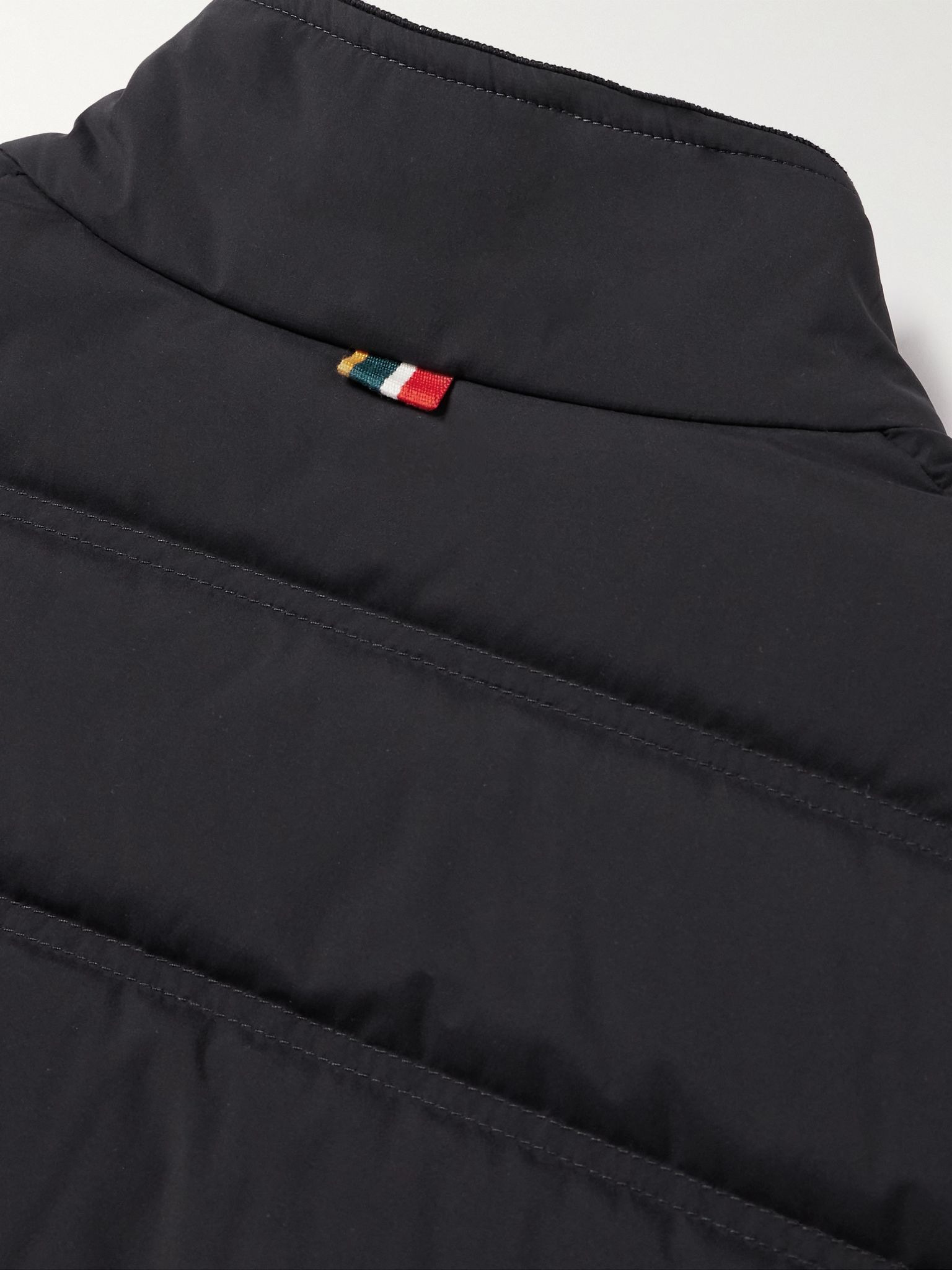 Wallace Quilted Shell and Merino Wool Down Jacket Black - 6