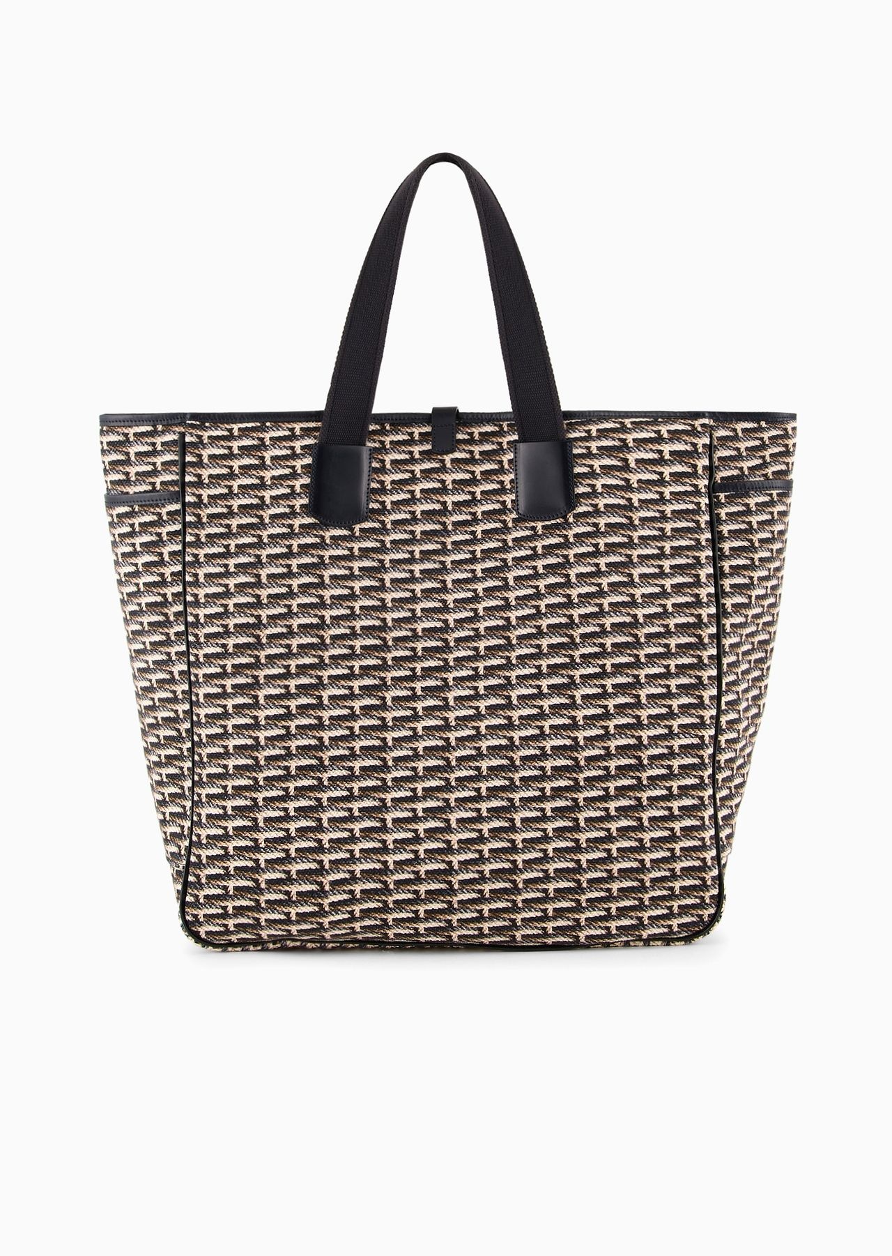 Oversized shopper bag in printed canvas - 3
