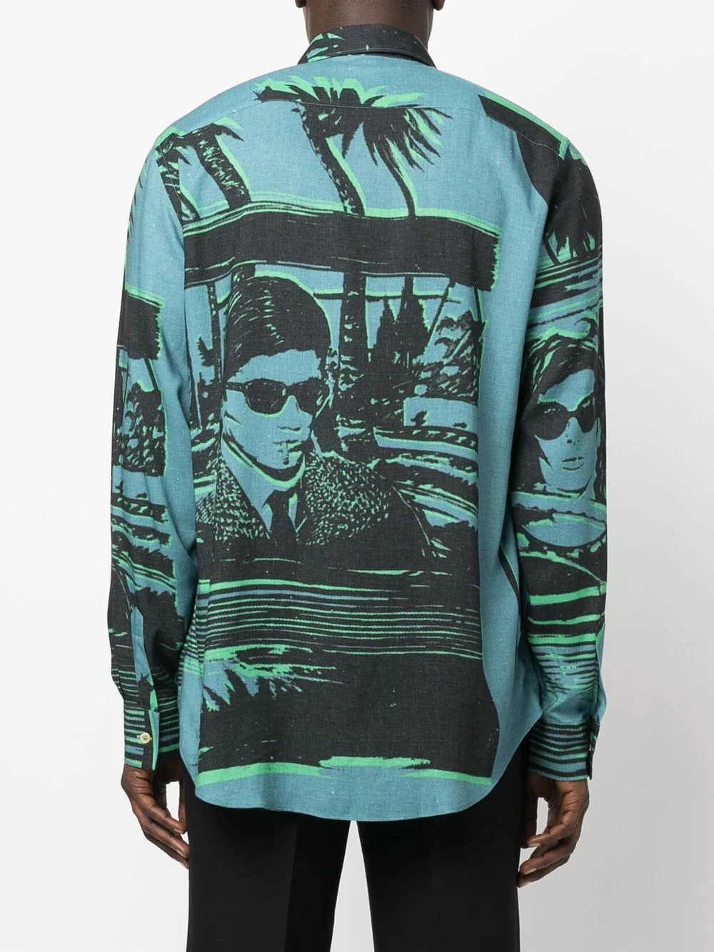 graphic-print long-sleeve shirt - 4