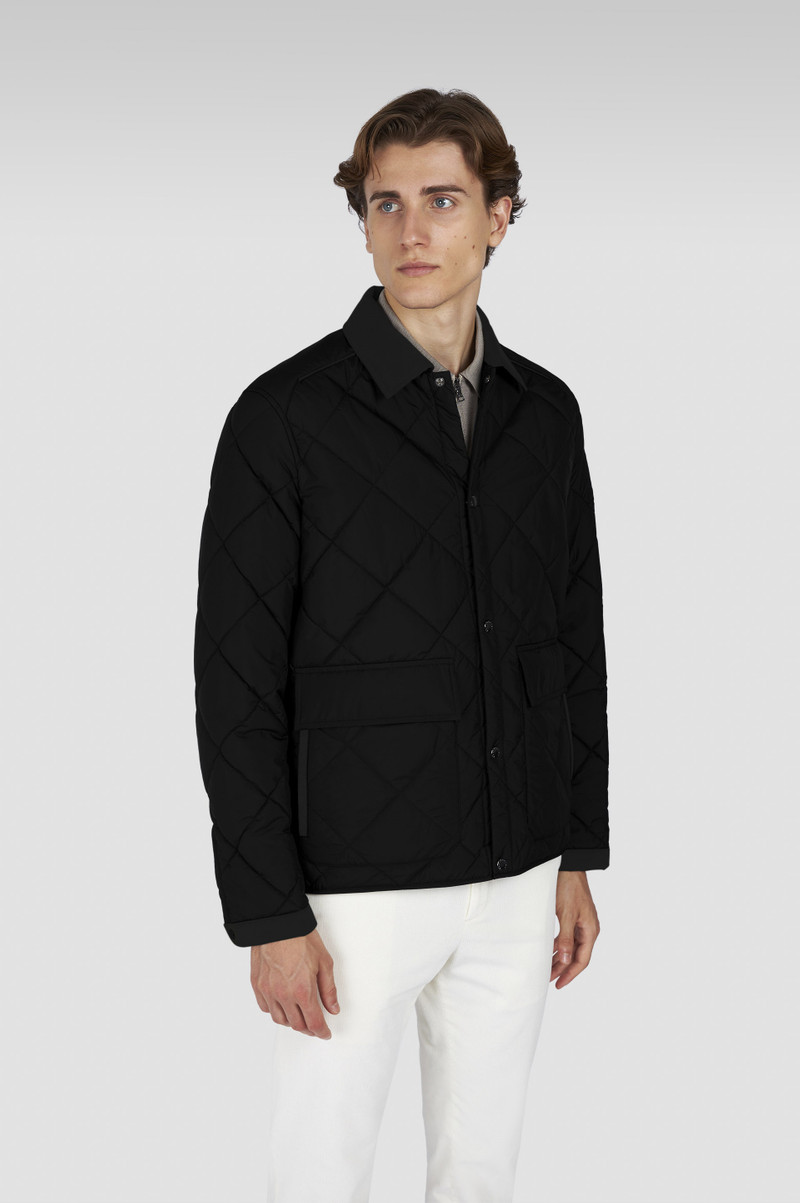 QUILTED JACKET IN TECHNICAL FABRIC WITH ALCANTARA® DETAILS 8