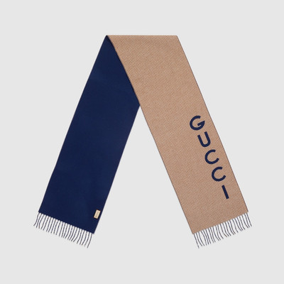GUCCI Wool cashmere Gucci scarf outlook